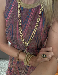 Carolina Bucci Four Oval Links Pavé