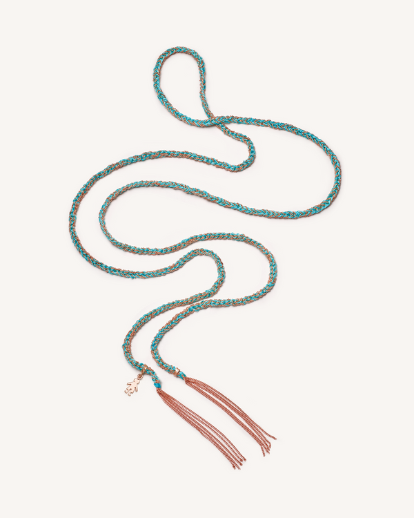 carolina bucci Lucky Necklace with Baby Boy Charm