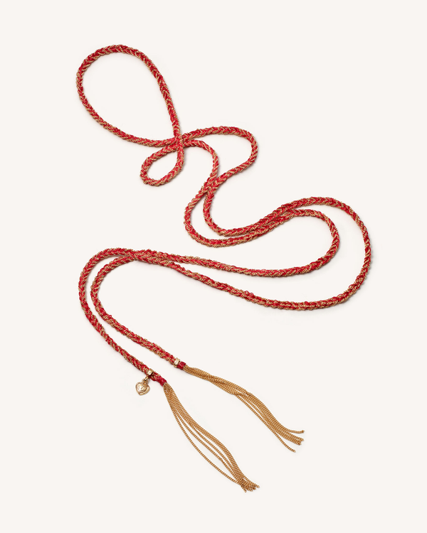 carolina bucci Lucky Necklace with Love Charm