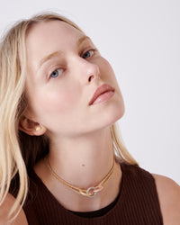 Carolina Bucci Lucky Necklace With Peace Charm