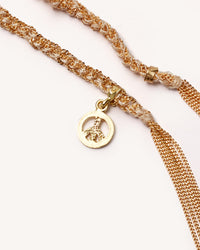 Carolina Bucci Lucky Necklace With Peace Charm