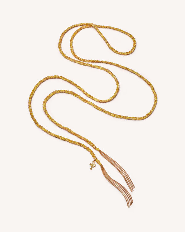 carolina bucci Lucky Necklace with Travel Charm