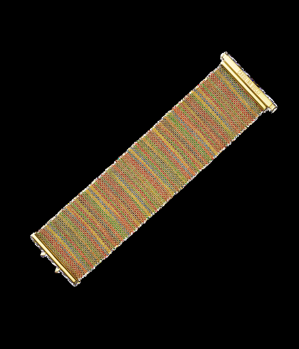 carolina bucci Rainbow Melange 4cm Woven Bracelet