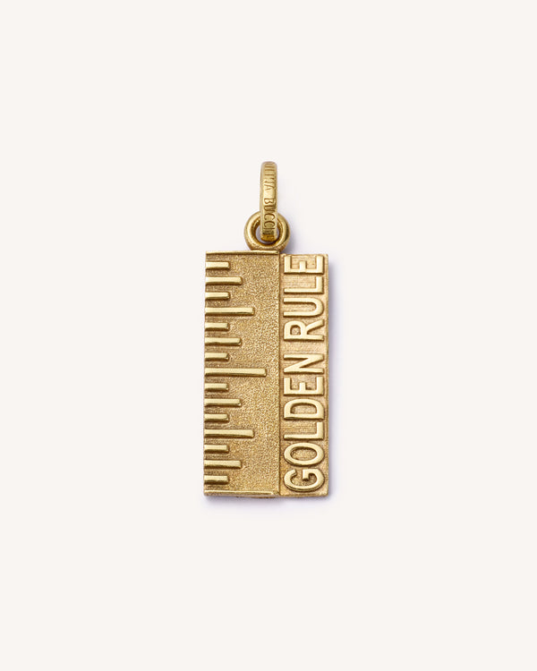 carolina bucci Florentine Finish Golden Rule Pendant