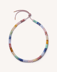 Carolina Bucci Holbox Forte Beads Necklace With Small Cuore Pendant