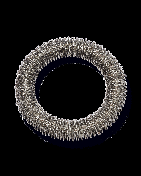 carolina bucci Large K.I.S.S. Bracelet 18k Black Gold