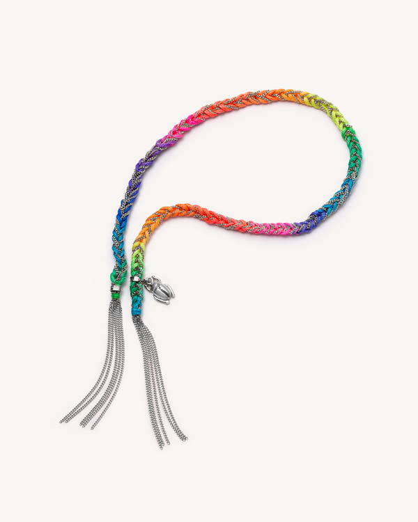carolina bucci Limited Edition Neon Lucky Bracelet with Strength Charm