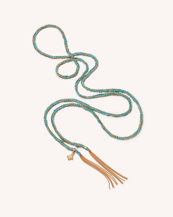 carolina bucci Lucky Sprezzatura Necklace with Bee Charm