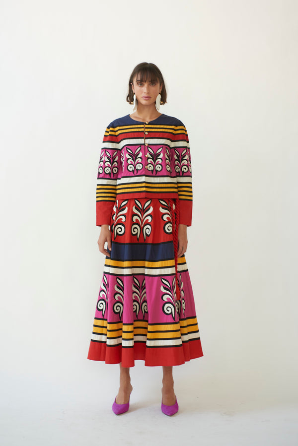 Carolina K Applique Skirt - Final Sale