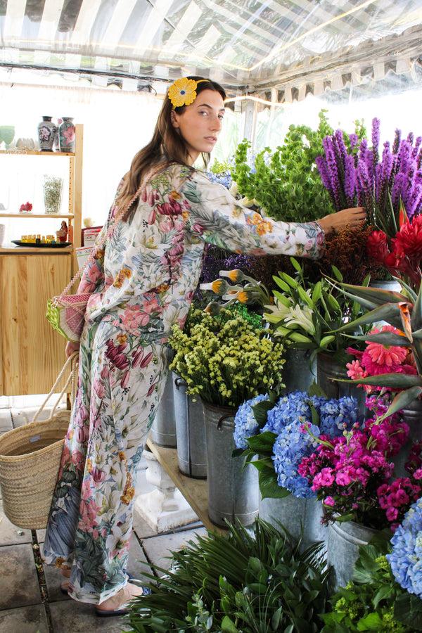 Carolina K Blue Flower Pajama Set - Final Sale