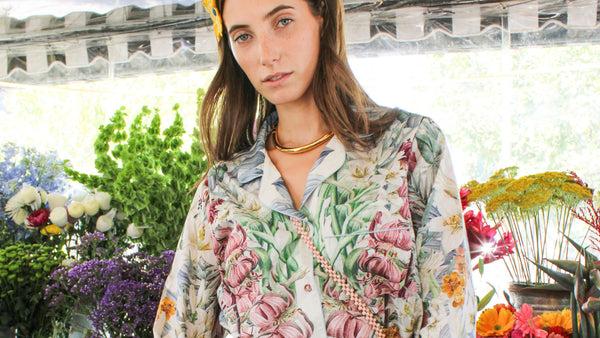 Carolina K Blue Flower Pajama Set - Final Sale