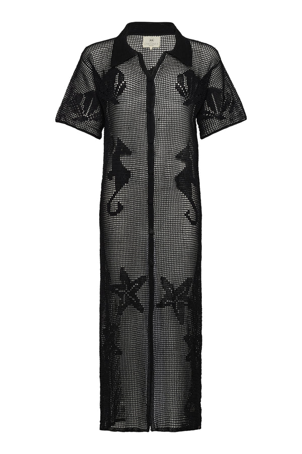 carolina k Crochet Shirt Dress - Final Sale