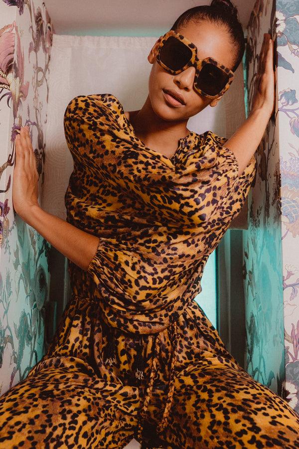 Carolina K Leopard Sunglasses