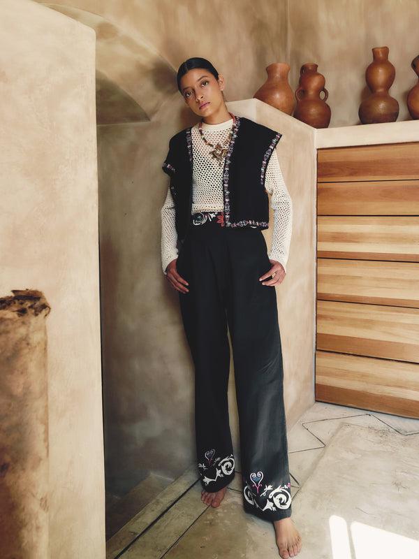 Carolina K Long Sleeve Crochet Top - Final Sale