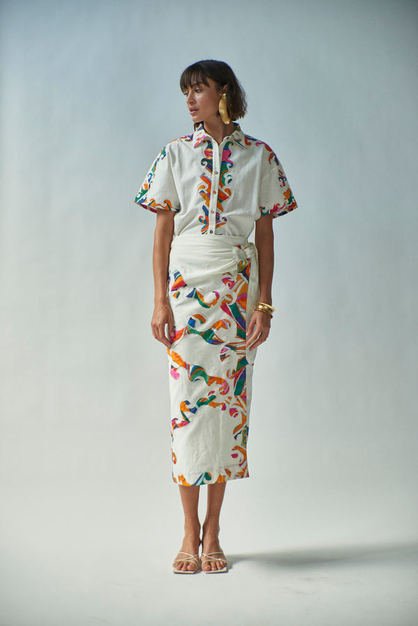 Carolina K Loren Wrap Skirt - Final Sale