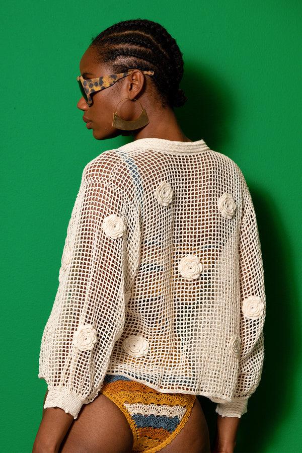 Carolina K Melina Crochet Bomber