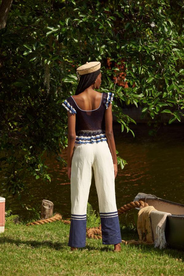 Carolina K Paradise Shell Crochet Top