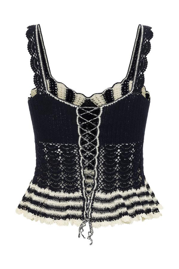 Carolina K Shell Crochet Top