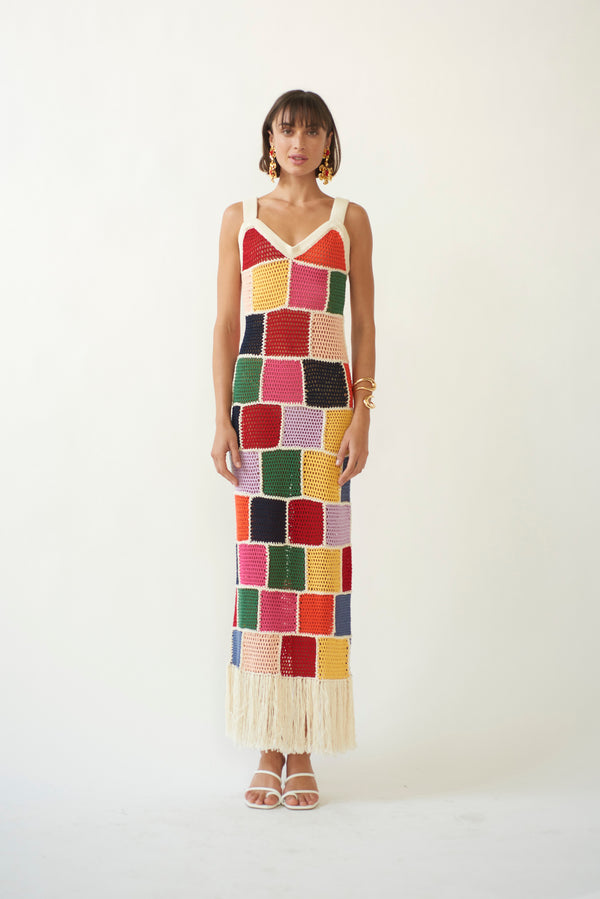 Carolina K Vera Crochet Dress