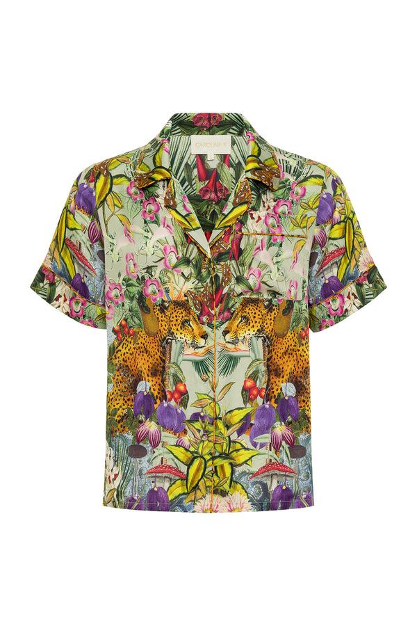 carolina k Mint Leopard Short Pajama Set - Final Sale