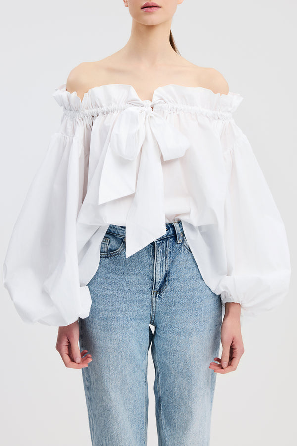Caroline Constas ADELINE TOP WHITE