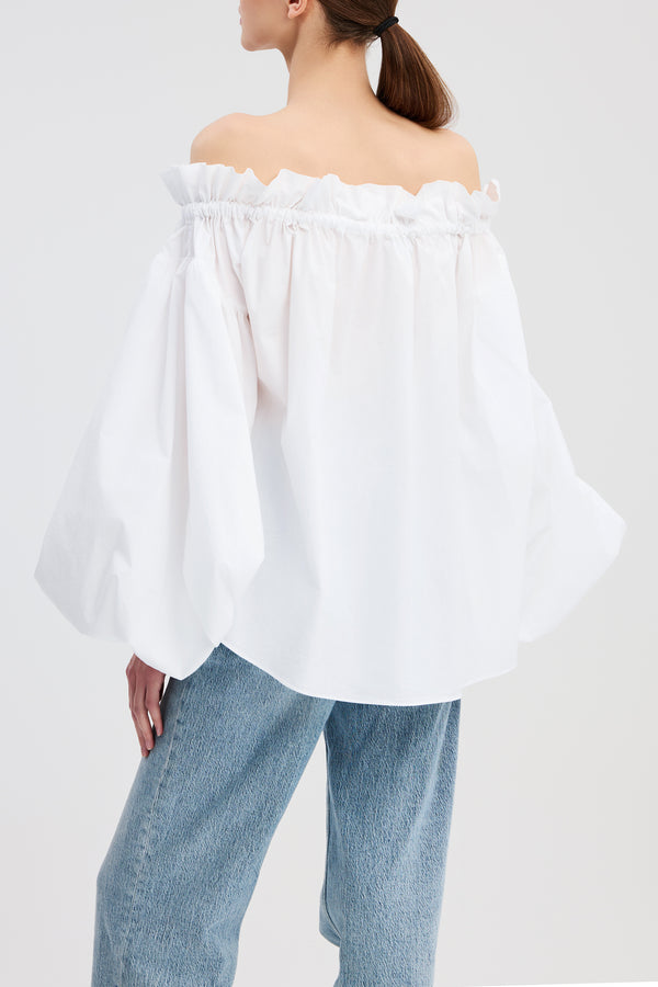 Caroline Constas ADELINE TOP WHITE