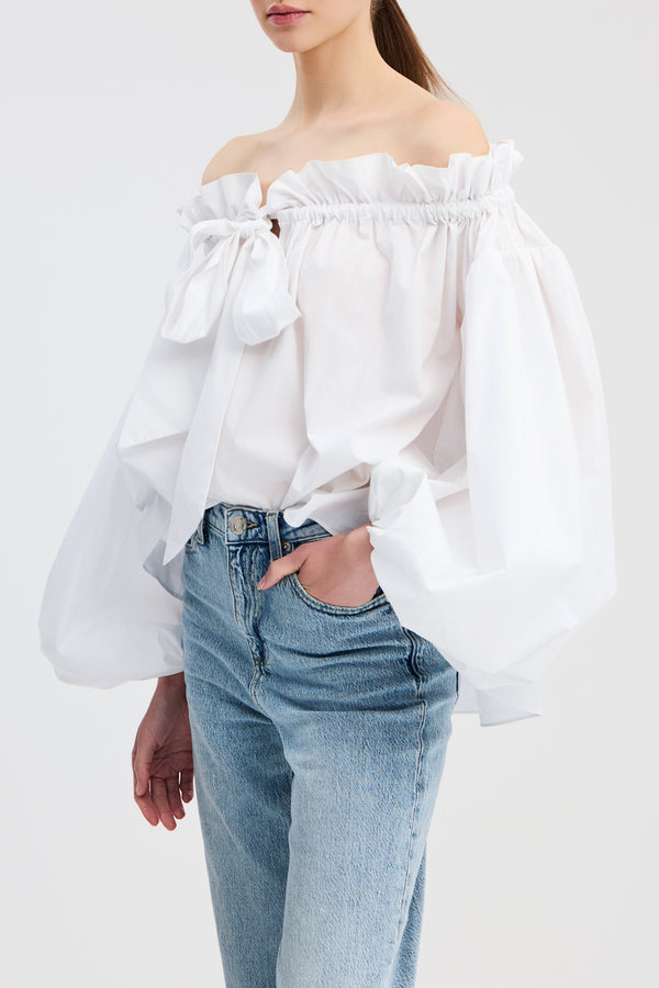 Caroline Constas ADELINE TOP WHITE