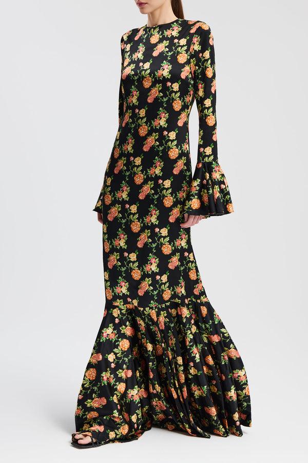 Caroline Constas ALLONIA DRESS FLORAL MULTI