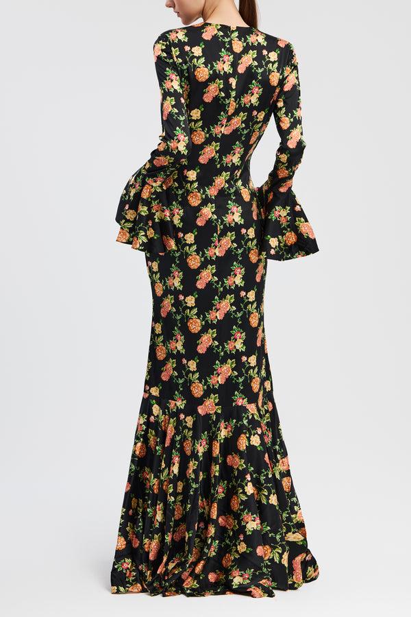 Caroline Constas ALLONIA DRESS FLORAL MULTI