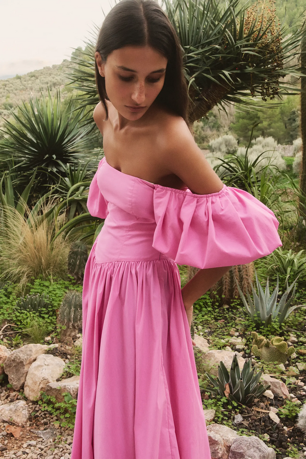 Caroline Constas CHRISTINA GOWN FLAMINGO