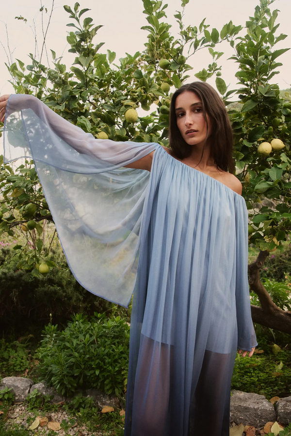 Caroline Constas CORINTHIA GOWN BLUE OMBRE