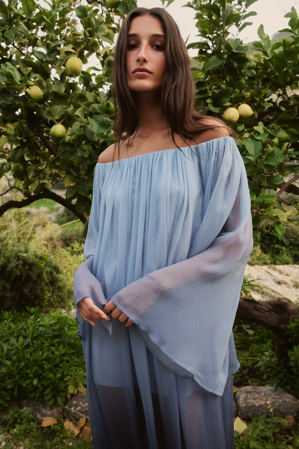 Caroline Constas CORINTHIA GOWN BLUE OMBRE
