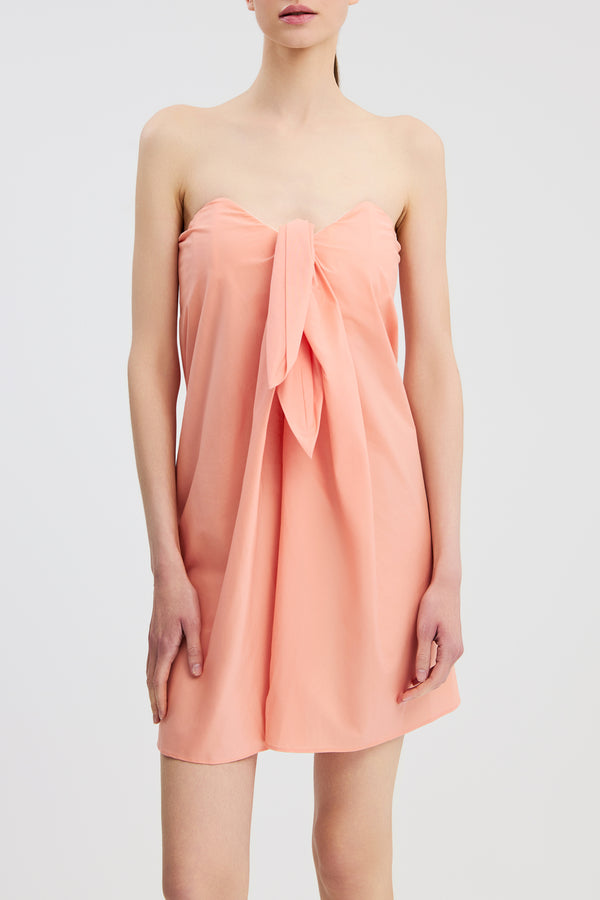 Caroline Constas KAIA MINI DRESS PEACH PINK