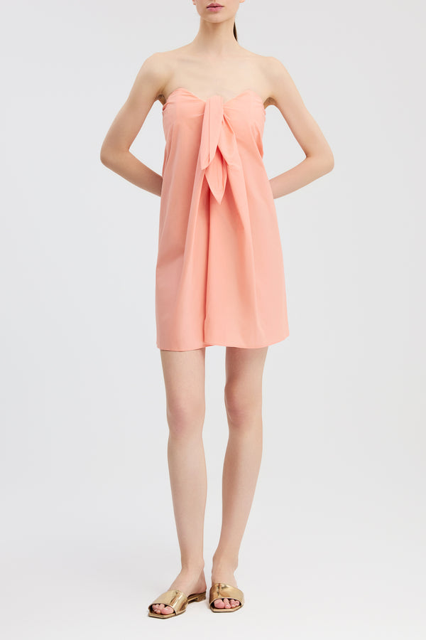 caroline constas KAIA MINI DRESS PEACH PINK