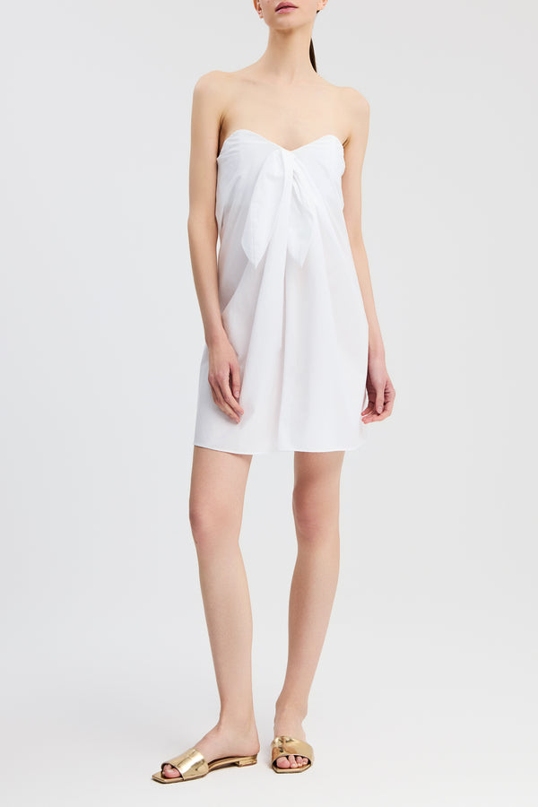 caroline constas KAIA MINI DRESS WHITE