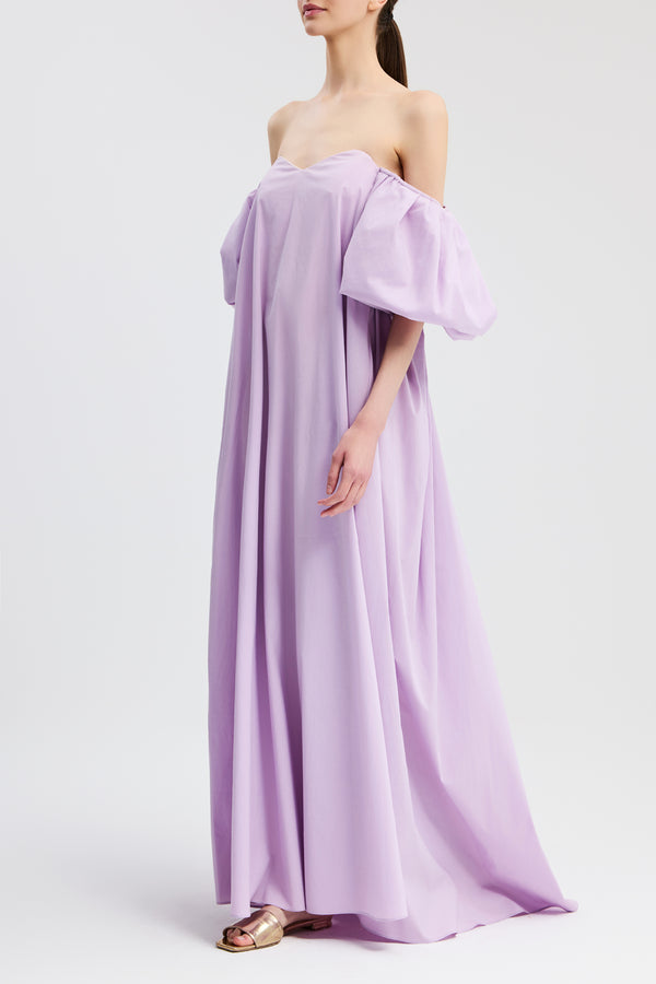 Caroline Constas PALMER GOWN LAVENDER