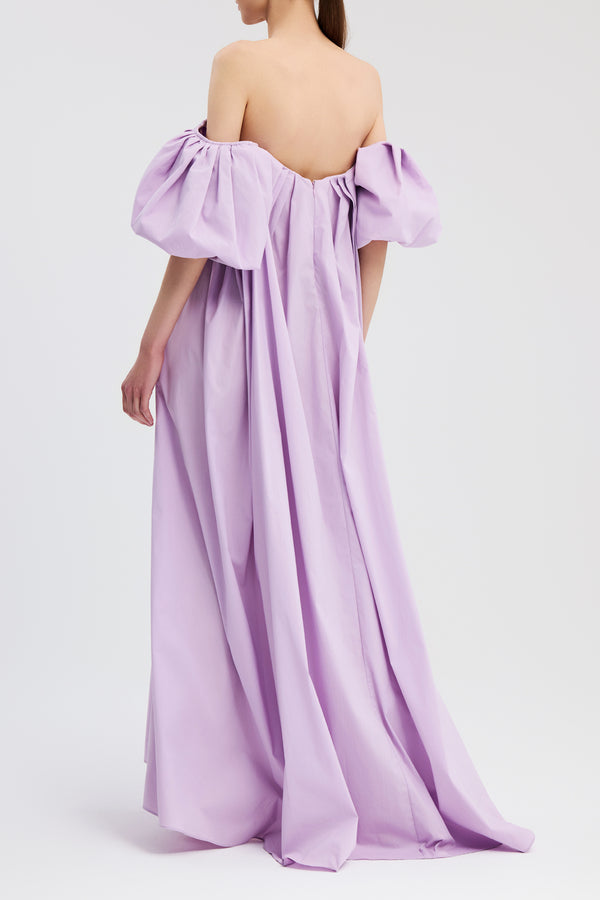 Caroline Constas PALMER GOWN LAVENDER