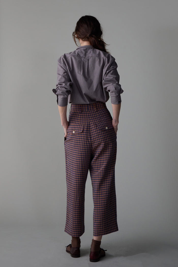 Caron Callahan ADLER PANT Rose Plaid