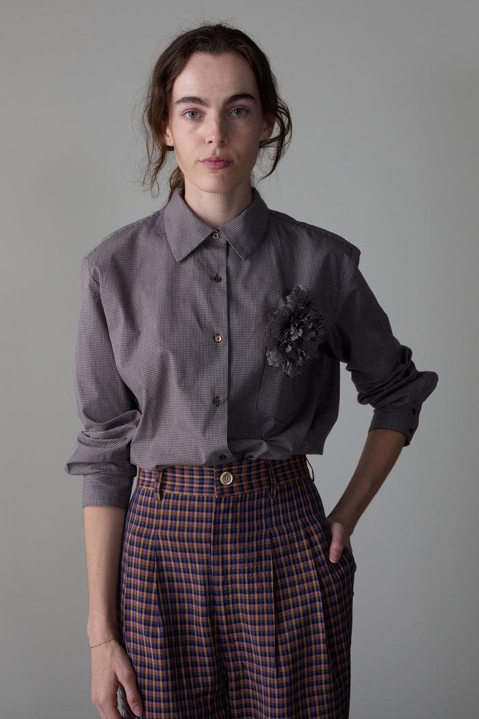 Caron Callahan ADLER PANT Rose Plaid