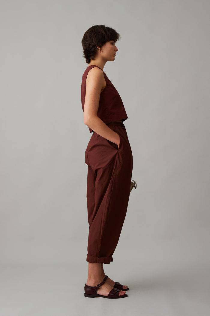 Caron Callahan BRADY TROUSER Brownstone Poplin