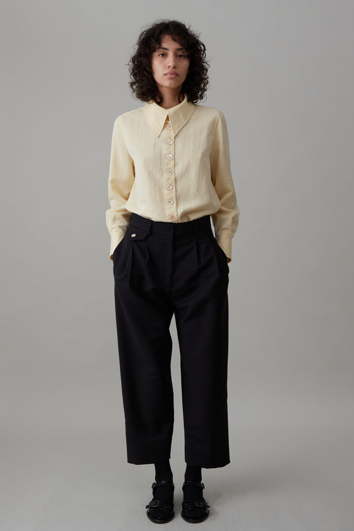 Caron Callahan CALLUM PANT Black Tropical Wool