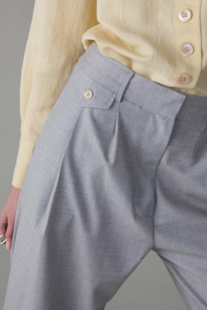 Caron Callahan CALLUM PANT Pale Grey Summer Wool