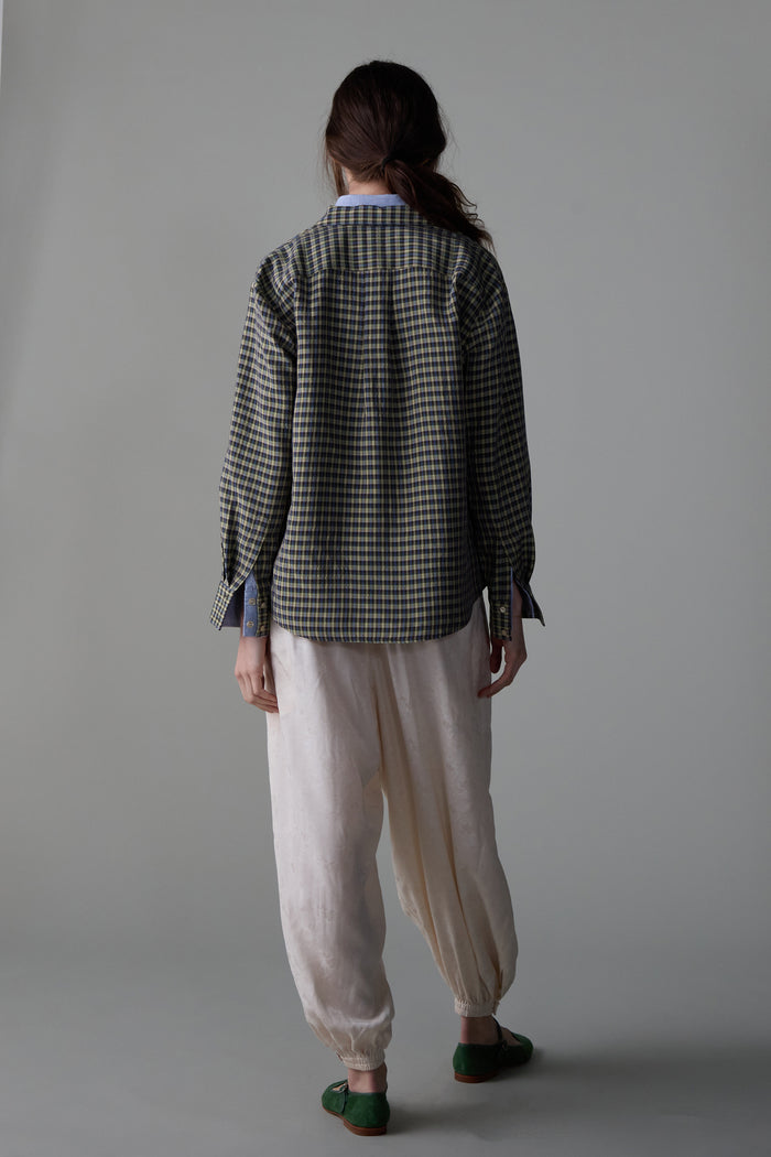 Caron Callahan CARY PANT Ivory Floral Jacquard