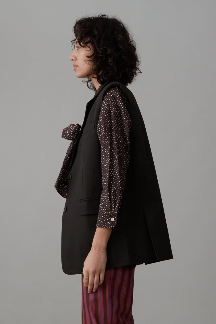 Caron Callahan CONSTANCE VEST Loden Twill