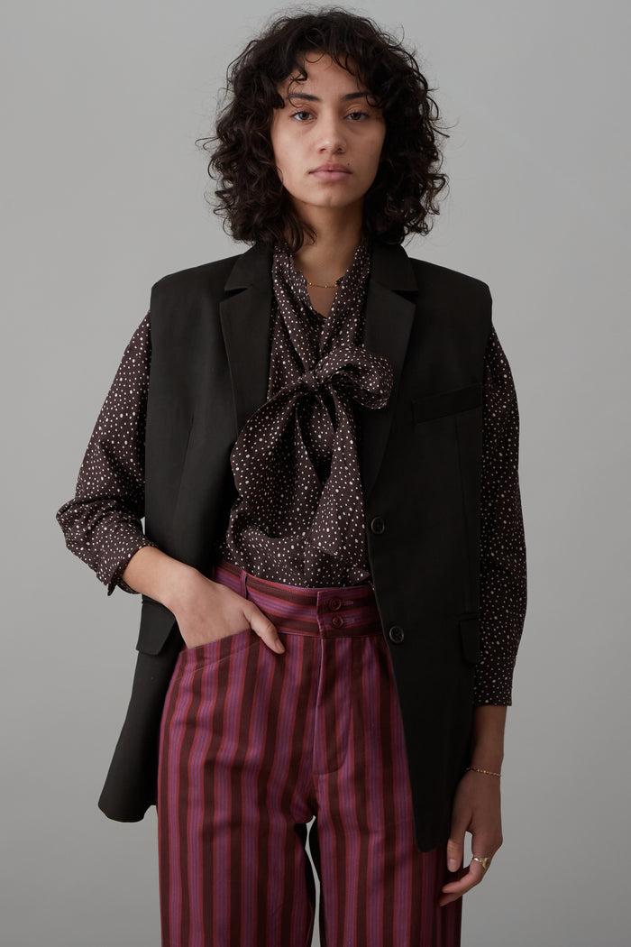 caron callahan CONSTANCE VEST Loden Twill