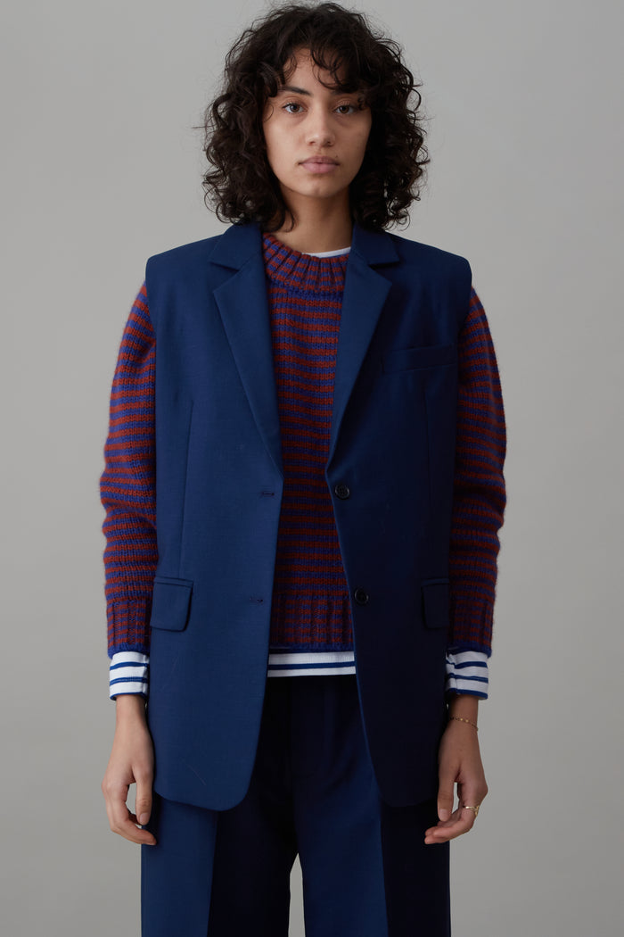 caron callahan CONSTANCE VEST Marine Tropical Wool