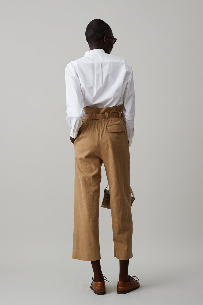 Caron Callahan DENVER PANT Toast Slub Cotton Wool