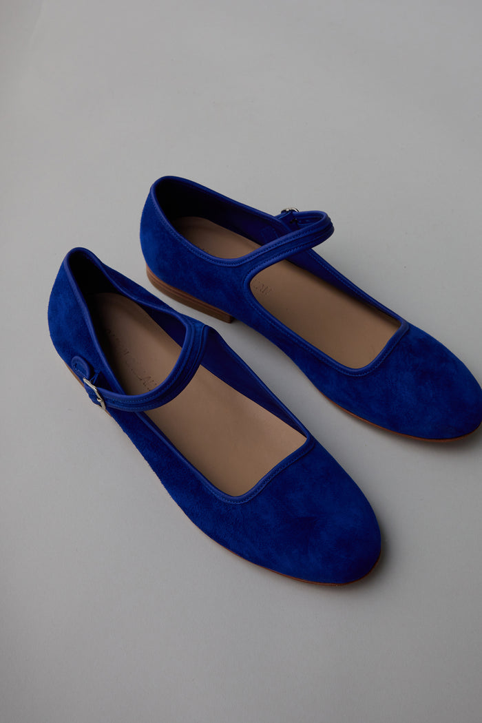 Caron Callahan ELLIE MARY JANE Cobalt Suede