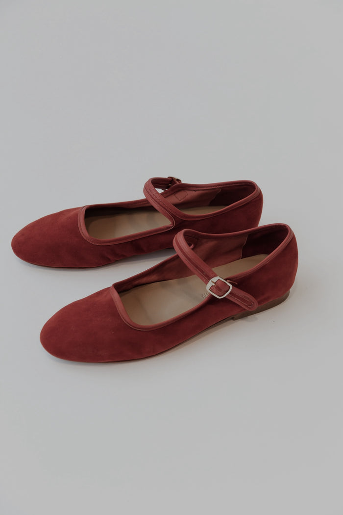 Caron Callahan ELLIE MARY JANE Red Suede