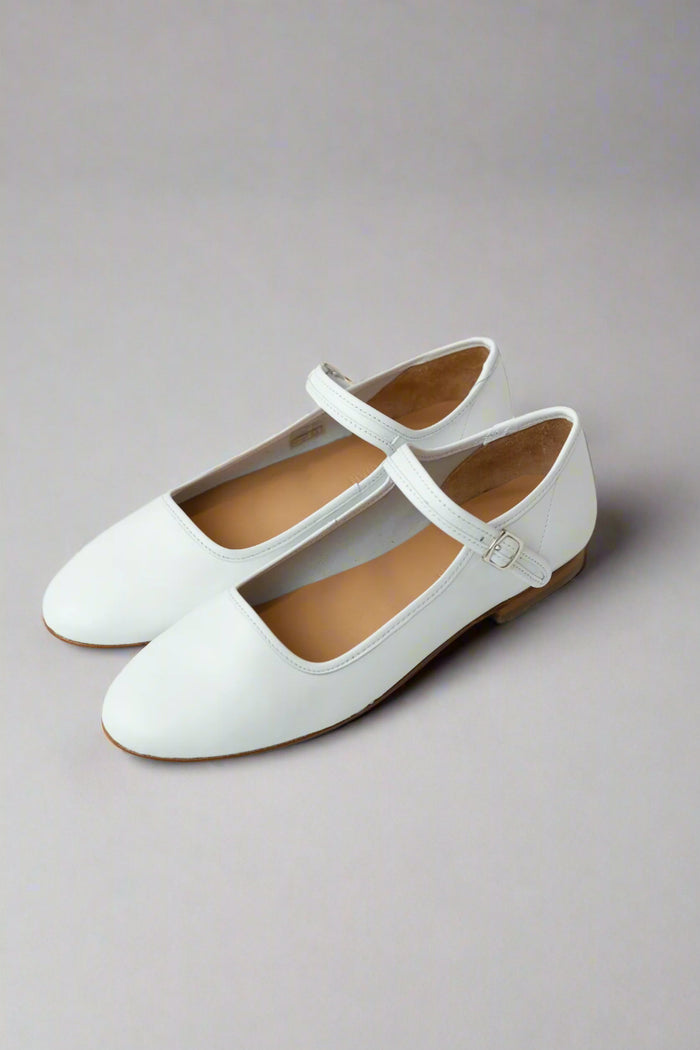 caron callahan ELLIE MARY JANE White Nappa